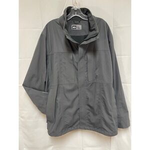 Men's REI CAR COOL WEATHER JACKET w/o hood WATERPROOF Nylon ext. Full Zip XXL